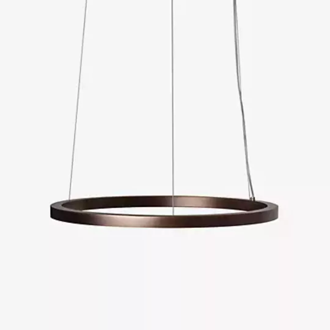 Mawa Berliner Ring Pendelleuchte LED Inlight, Ring bronze/Baldachin bronze günstig online kaufen