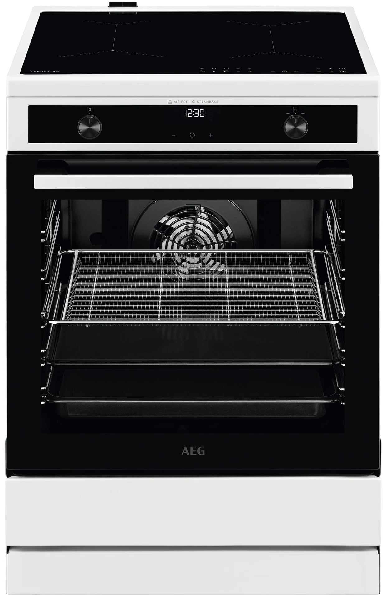 AEG Induktions-Standherd »CIB6644BBW«, mit Teleskopauszug nachrüstbar, Damp günstig online kaufen