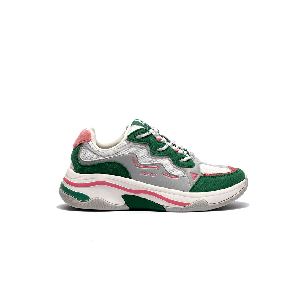Asfvlt Damen Sneaker Asfvlt Onset EU 38 White / Green / Pink günstig online kaufen