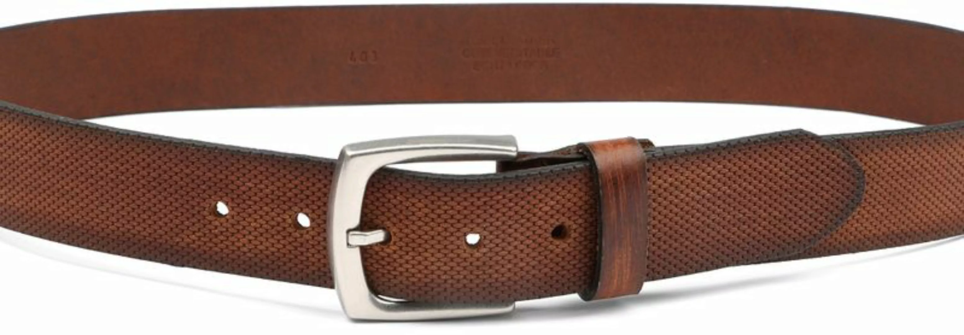 Suitable Ledergürtel Leder Cognac Braun - Größe 95 günstig online kaufen