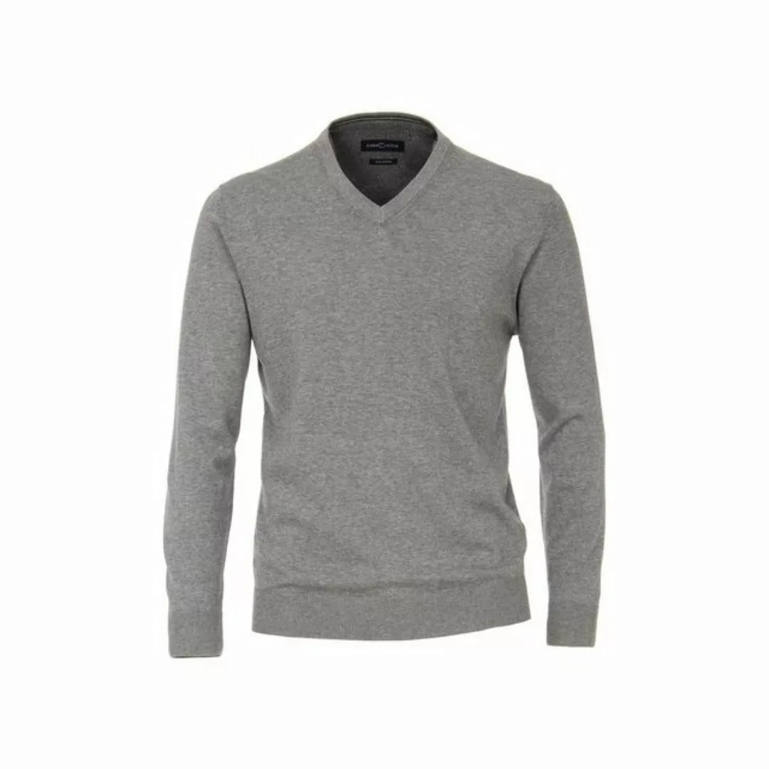 CASAMODA V-Ausschnitt-Pullover Basic (1-tlg) Pullover - Baumwolle - Atmungs günstig online kaufen