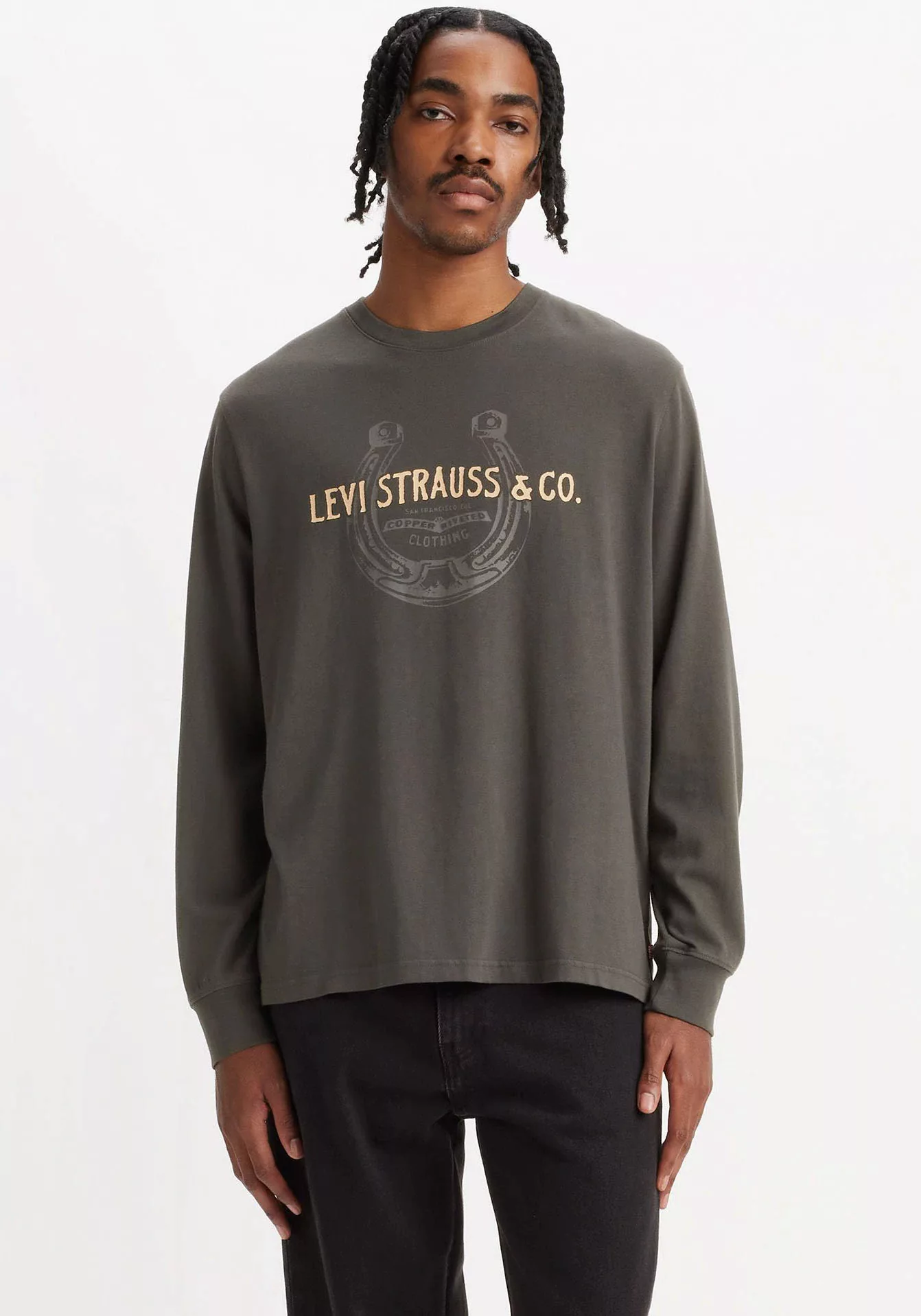 Levi's® Langarmshirt RELAXED LS GRAPHIC TEE mit Logo Druck günstig online kaufen