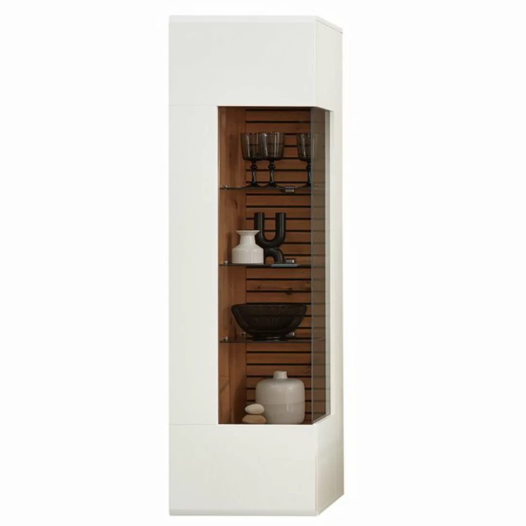 expendio Vitrine Frederik 3L weiß matt mit Beleuchtung 49x167x40 cm Anschla günstig online kaufen