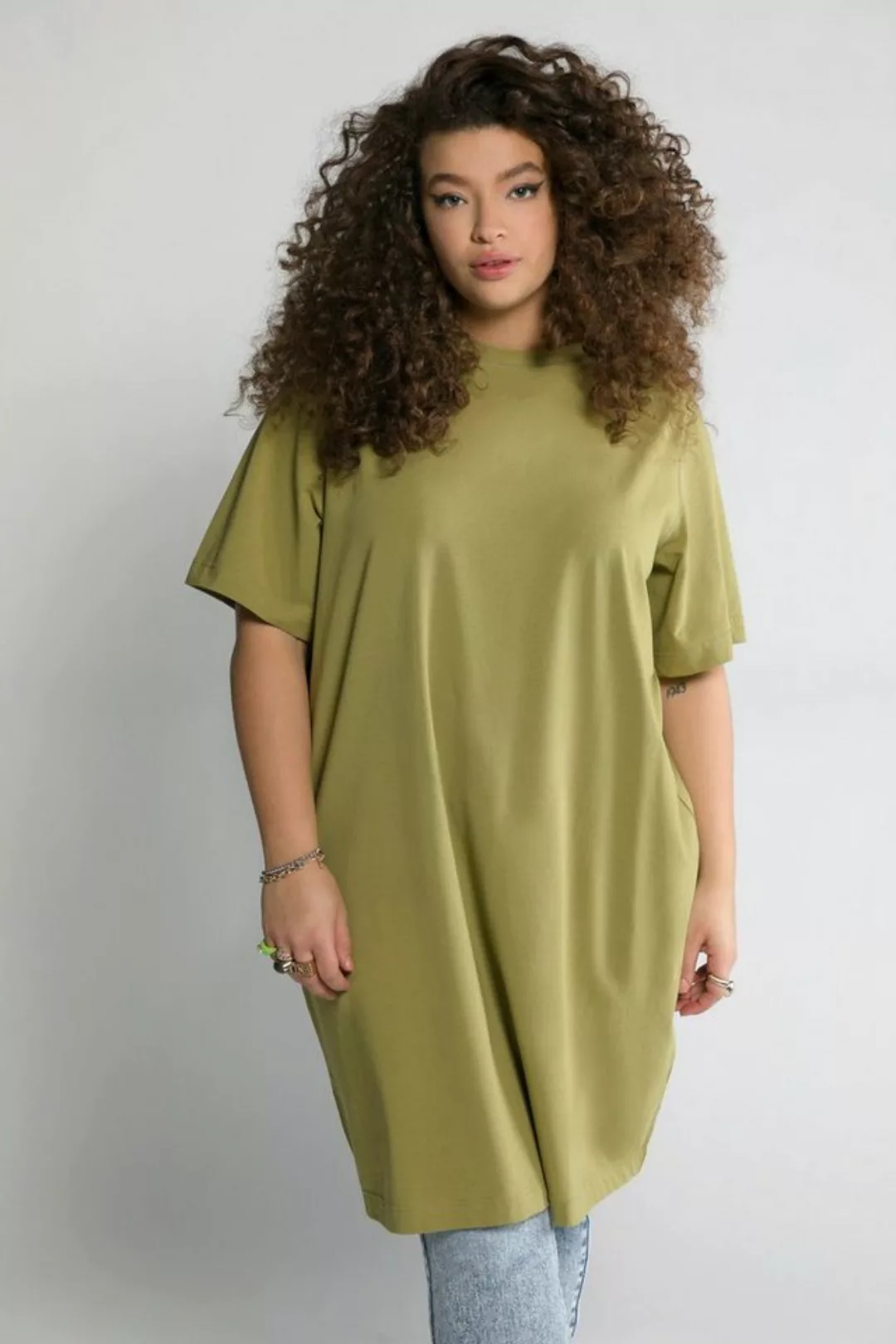 Studio Untold Longshirt Extra Longshirt Rundhals Halbarm Oversized günstig online kaufen