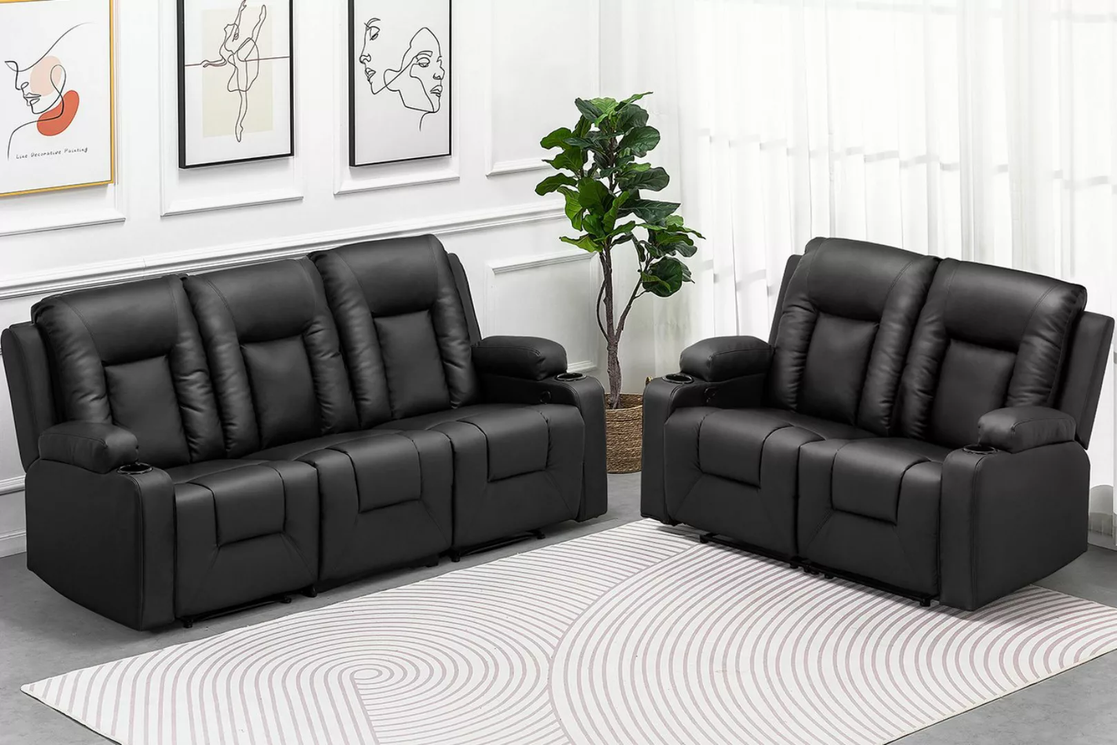 COMHOMA Sofa Relaxsessel Massagesessel Fernsehsessel mit Liegefunktion, Dic günstig online kaufen