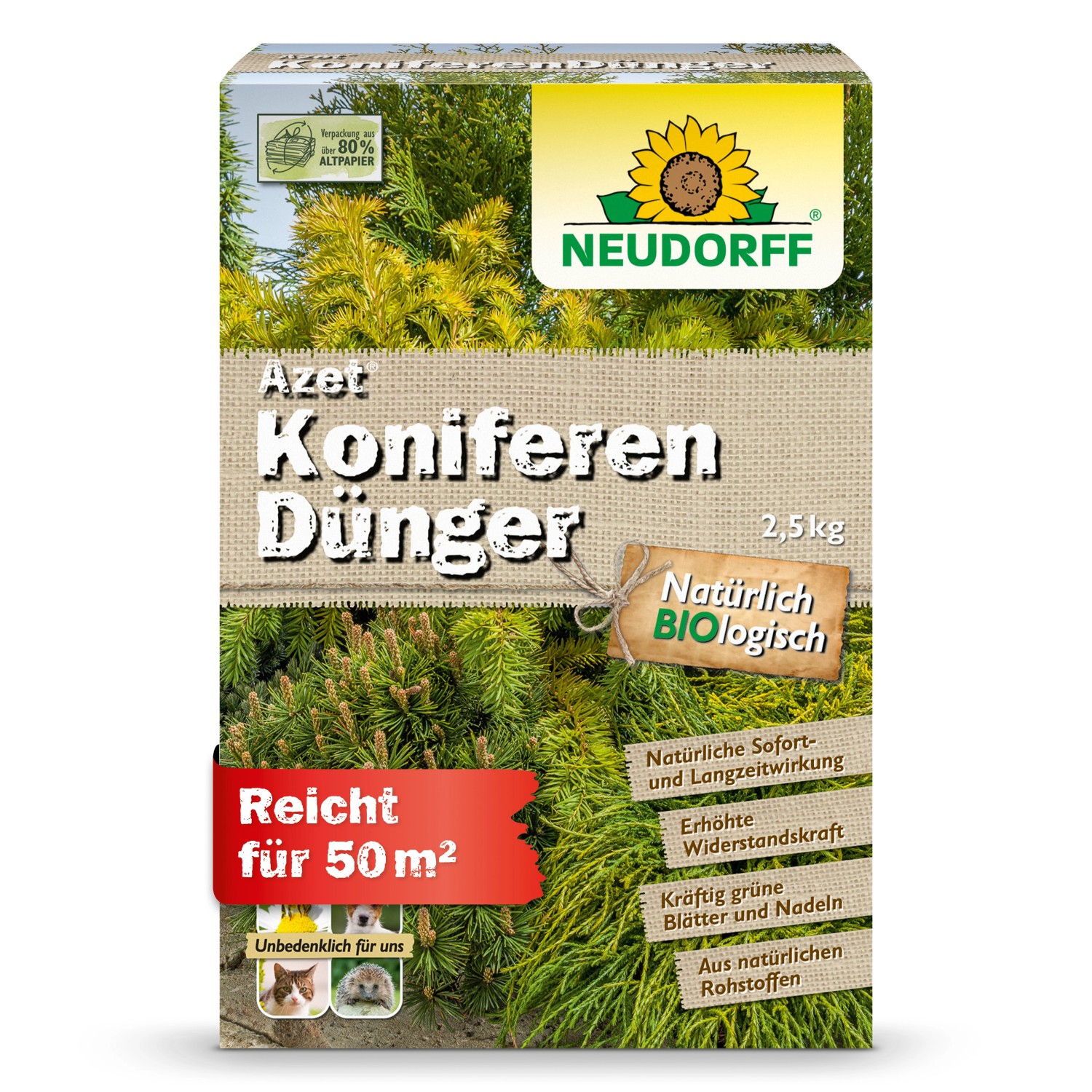 Neudorff Azet Koniferen-Dünger 2,5 kg günstig online kaufen