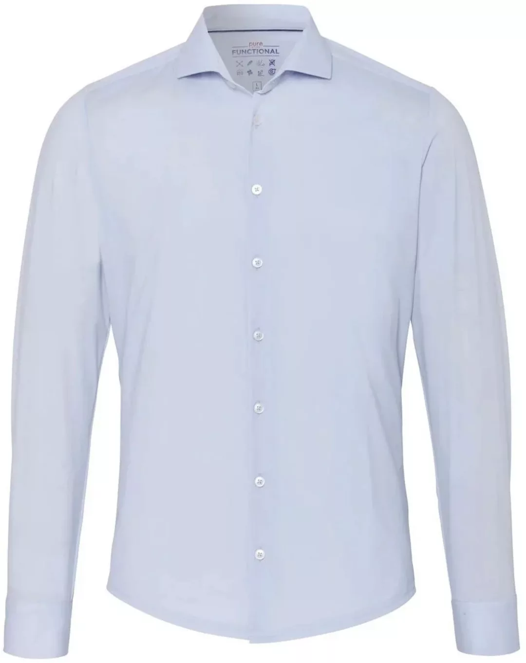 Pure The Functional Shirt Hellblau Uni - Größe 42 günstig online kaufen