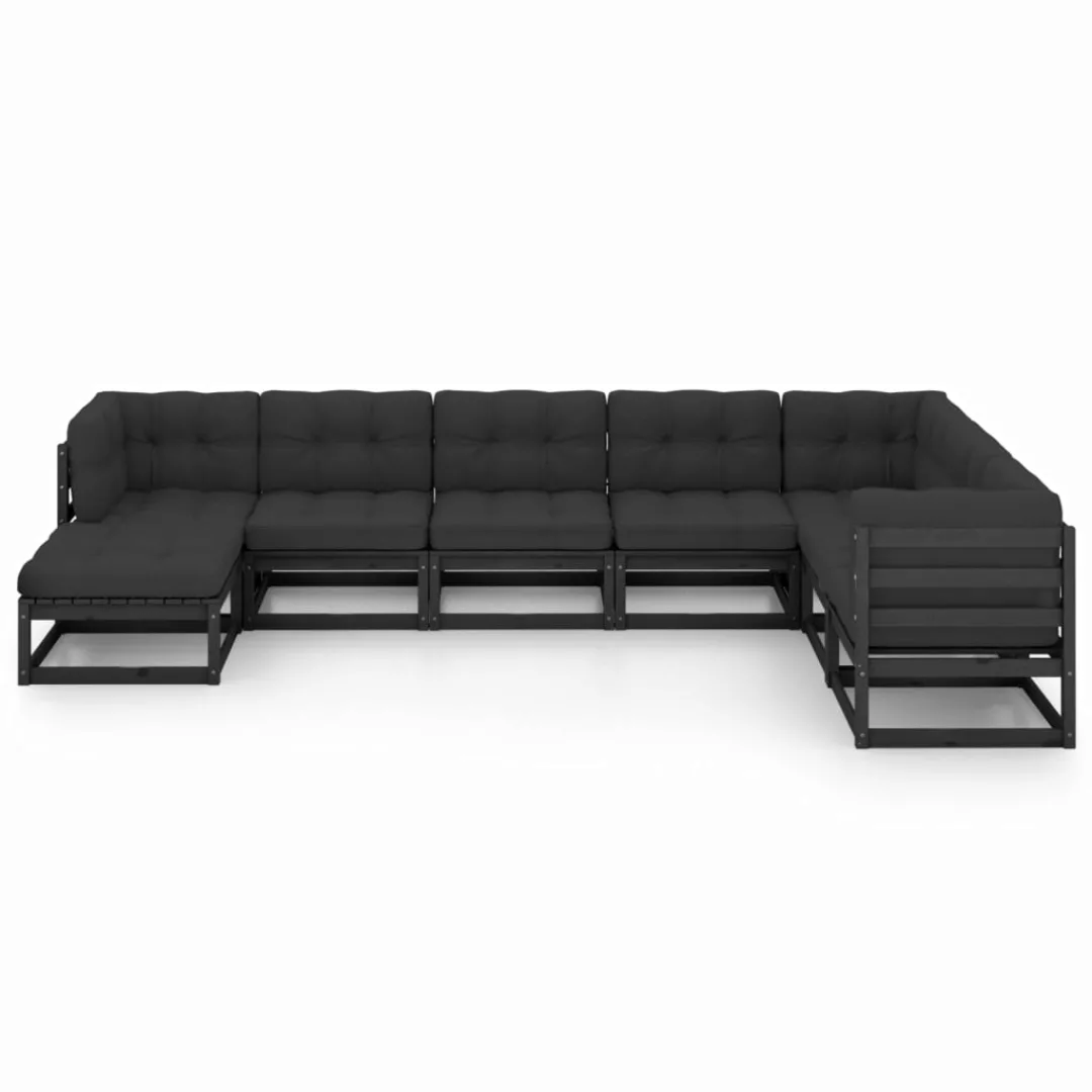 8-tlg. Garten-lounge-set Mit Kissen Kiefer Massivholz günstig online kaufen