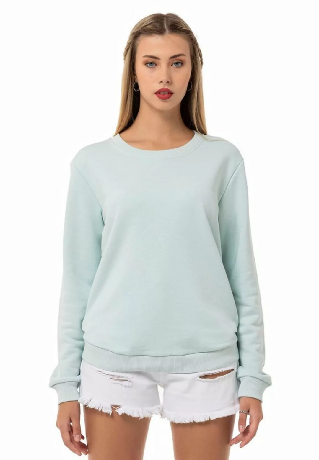 RedBridge Sweatshirt Red Bridge Damen Sweatshirt Rundhals Pullover Mint XS günstig online kaufen