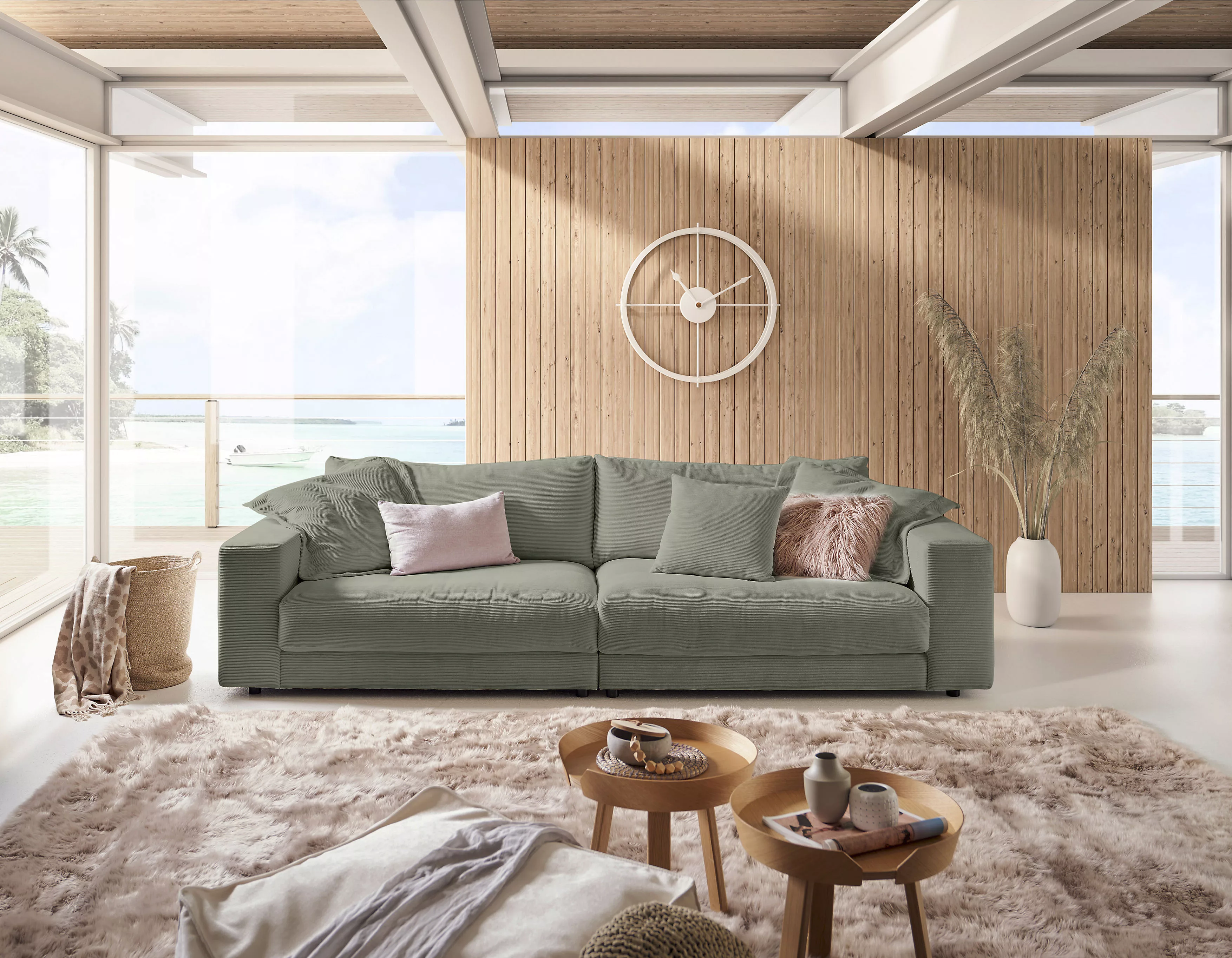 3C Candy Big-Sofa "Enisa, legere Polsterung B/T/H: 290/127/85 cm", Zeitlose günstig online kaufen