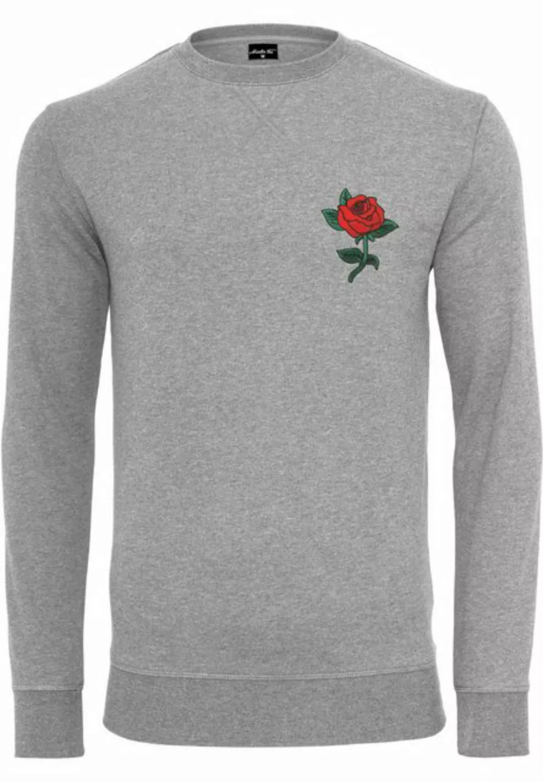 MisterTee Rundhalspullover "MisterTee Herren Rose Crewneck" günstig online kaufen