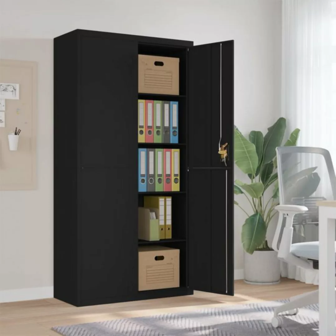 vidaXL Aktenschrank Aktenschrank Büroschrank Home Office Ablage Büro Schwar günstig online kaufen