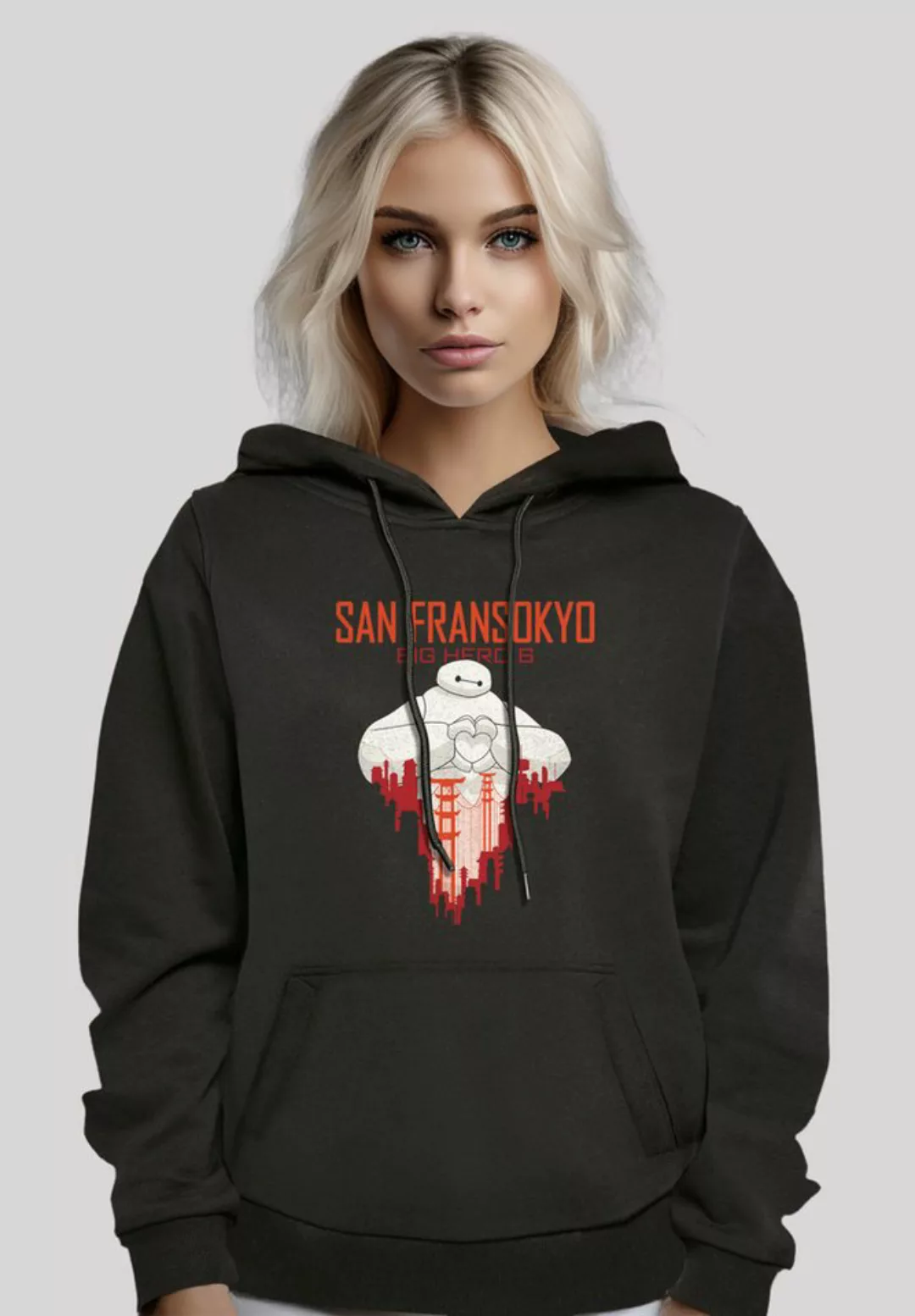 F4NT4STIC Kapuzenpullover "Big Hero 6 Baymax San Fransokyo Heart", Premium günstig online kaufen