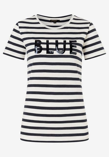 MORE&MORE T-Shirt Shirt with Stripes a günstig online kaufen