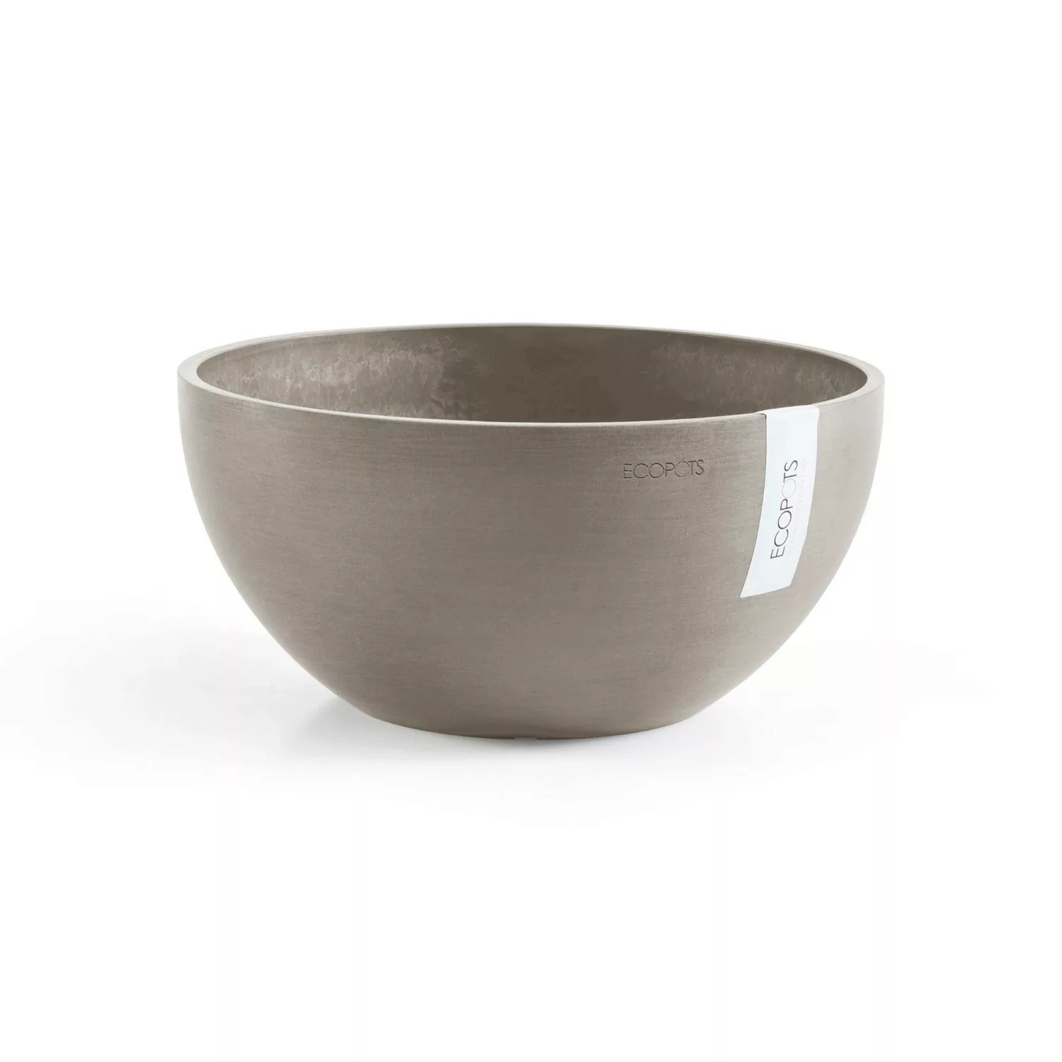 Ecopots Pflanztopf Brussels Braungrau 25 cm x 12 cm günstig online kaufen