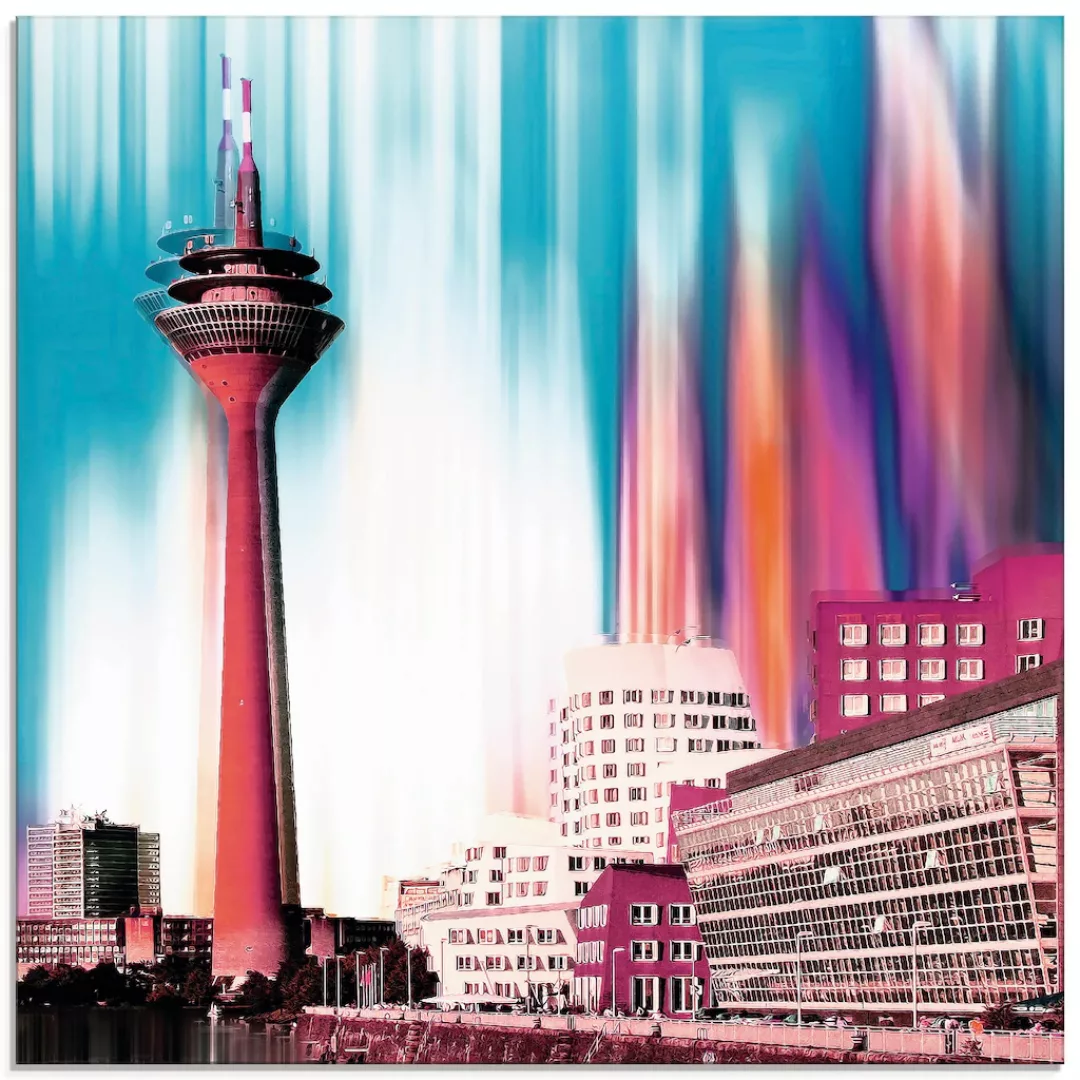 Artland Glasbild "Düsseldorf Skyline Collage I", Deutschland, (1 St.), in v günstig online kaufen