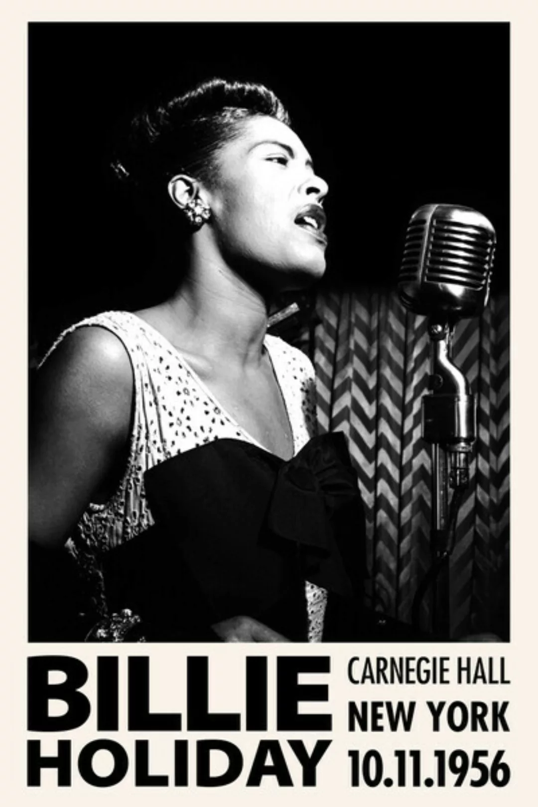 Poster / Leinwandbild - Billie Holiday At Carnegie Hall günstig online kaufen