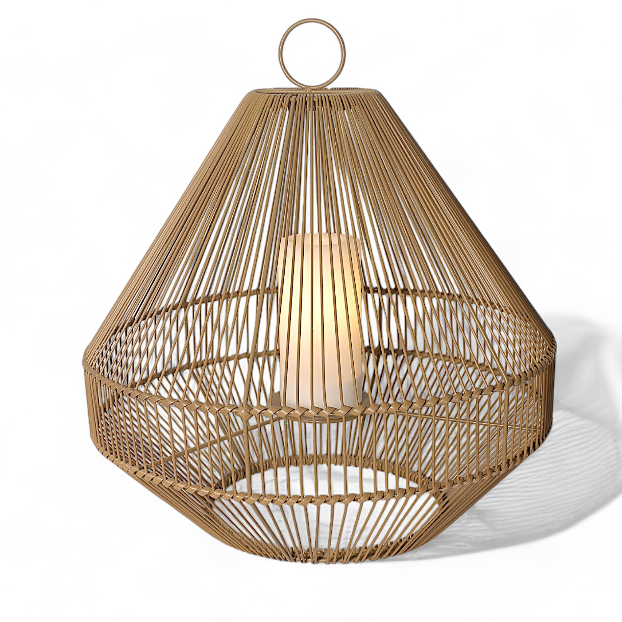 Arnusa LED Solarleuchte Laterne Rattan Optik günstig online kaufen