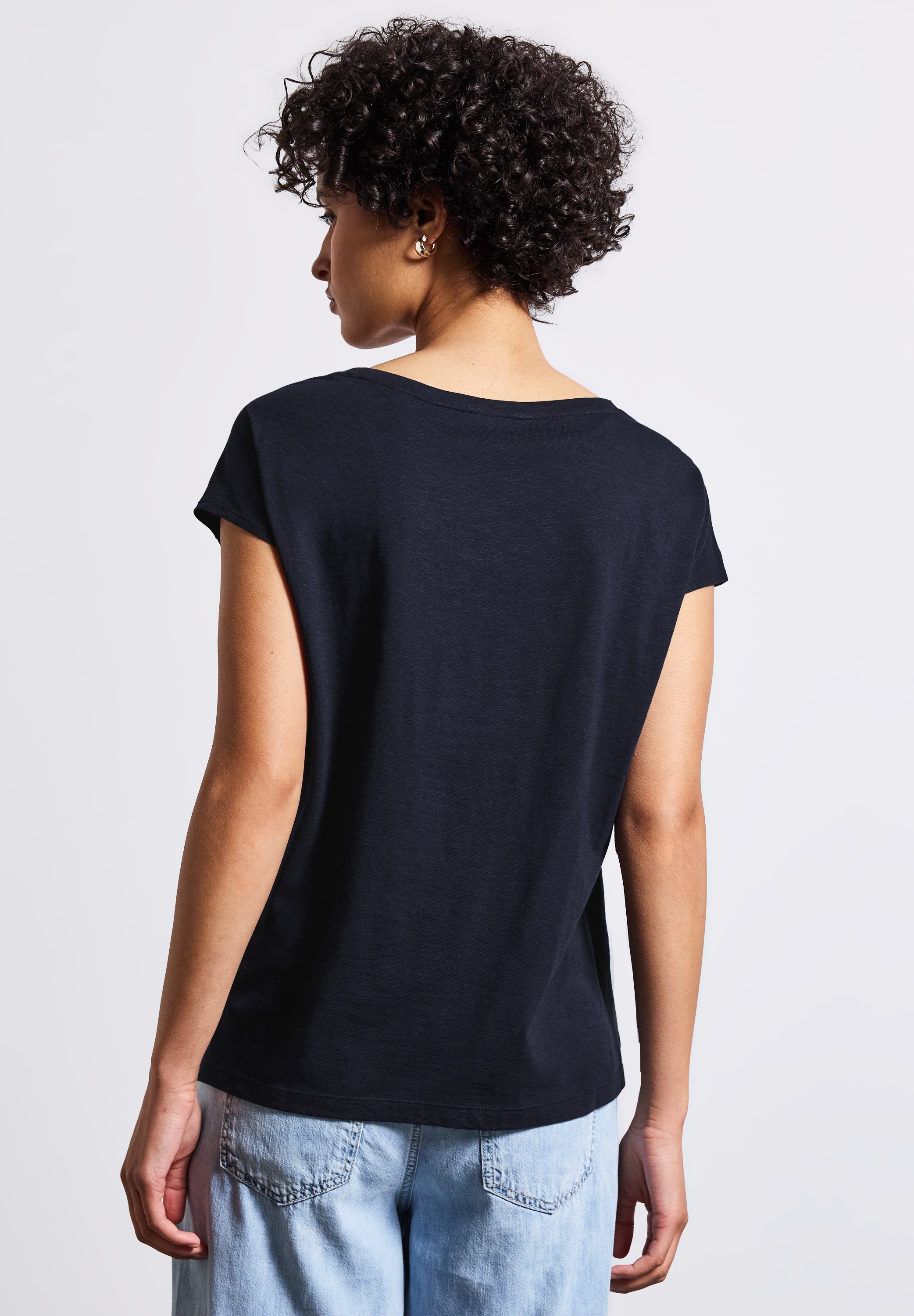 STREET ONE T-Shirt, mit Schlitz am Saum günstig online kaufen