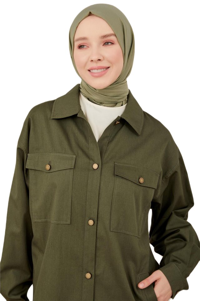 ARMİNE Blusenjacke Armine Gabardine-Jacke – moderne und elegante Hijab-Mode günstig online kaufen