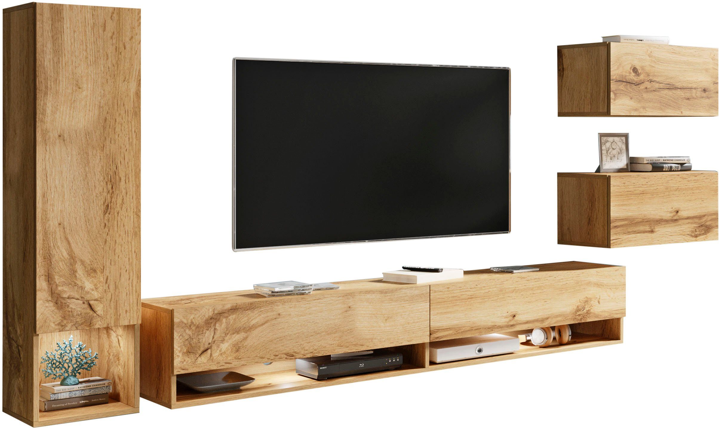 INOSIGN Wohnwand "Amadeo", (Set, 4 St.) günstig online kaufen
