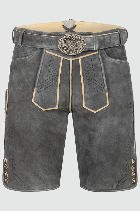Lederhose Xilas mit Gürtel günstig online kaufen