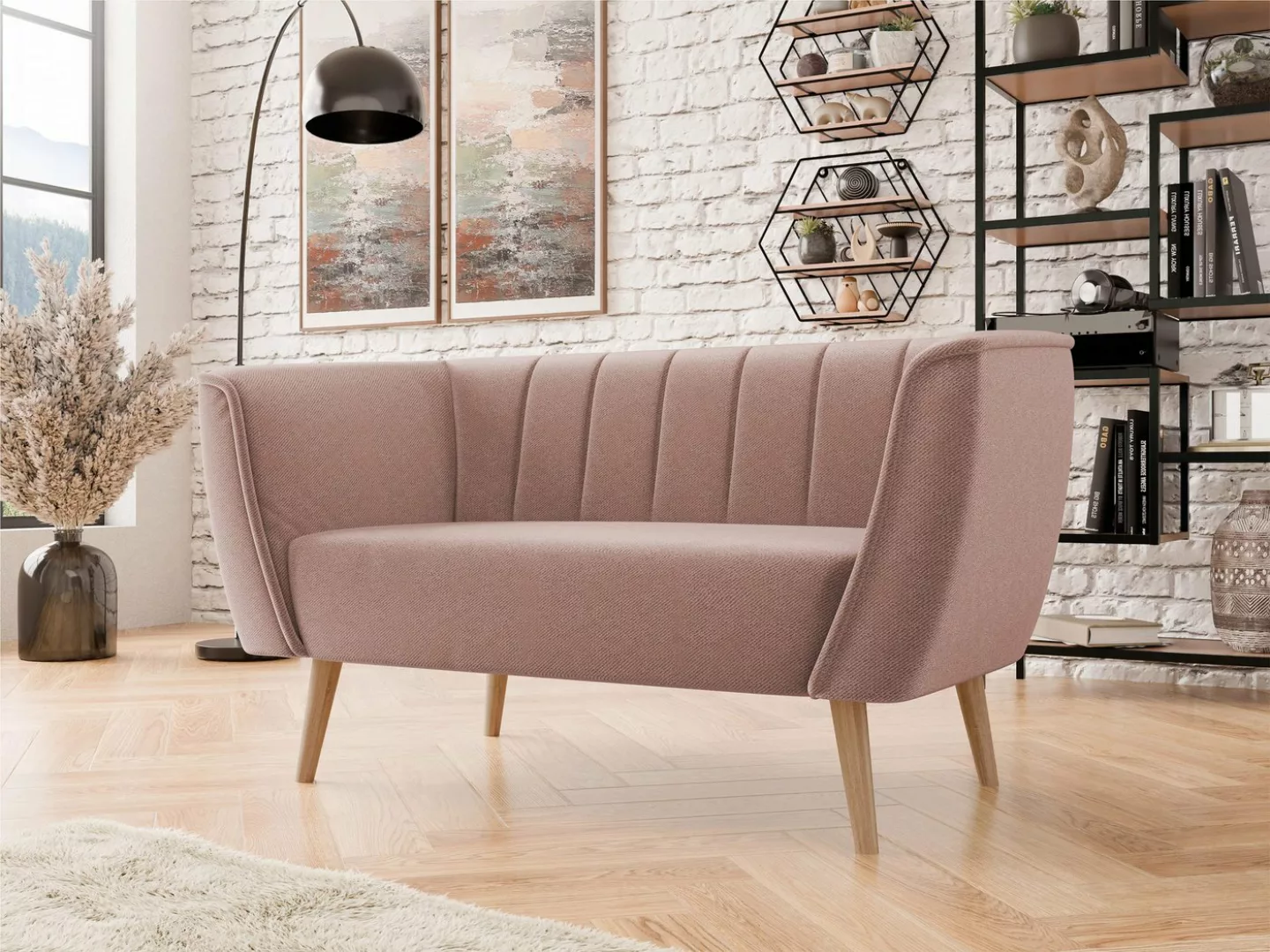 MIRJAN24 Sofa Pas 2, Holzkonstruktion, 142x74x75 cm, 2-Sitzer günstig online kaufen