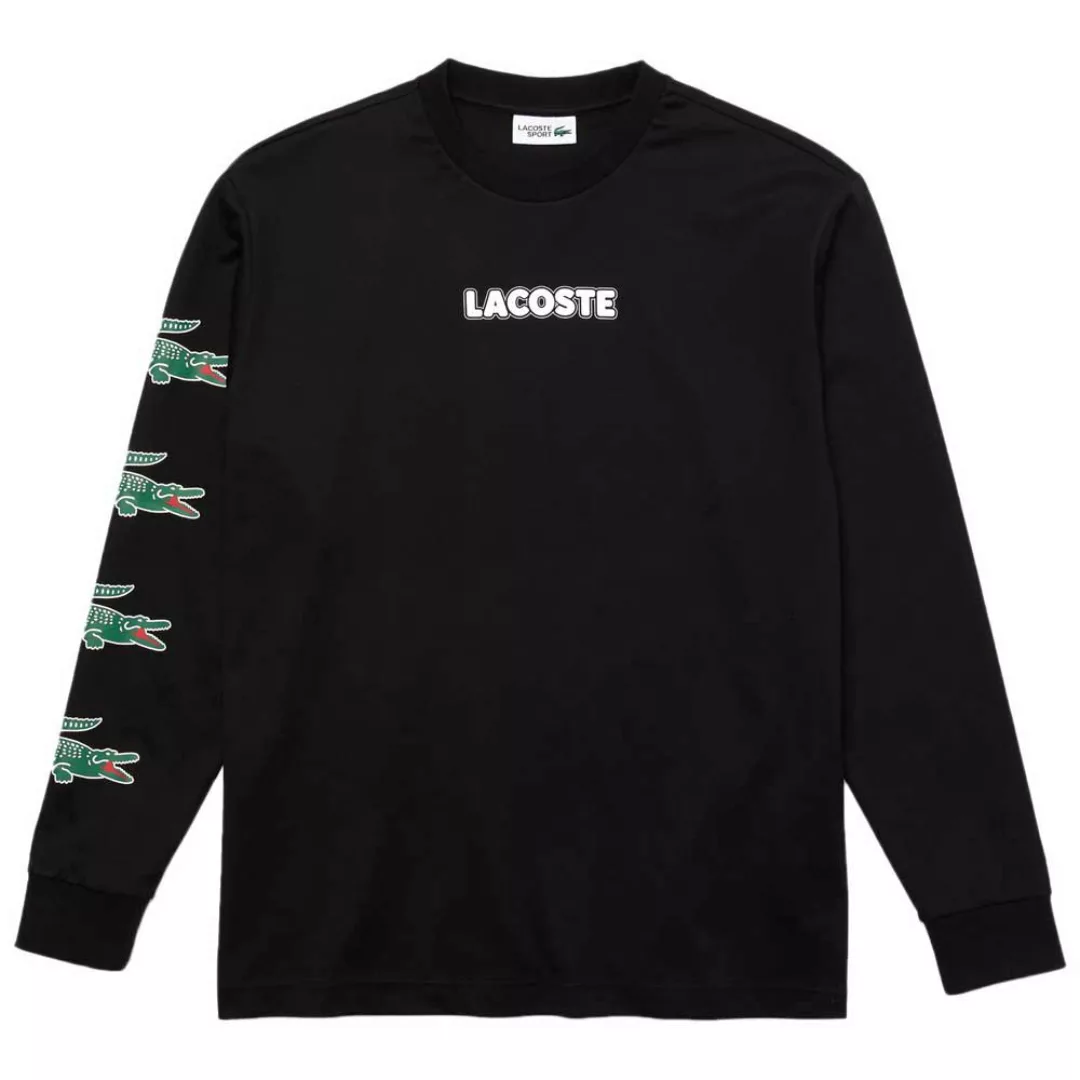Lacoste Sporcrocodile Princotton Langarm-t-shirt 2XL Black günstig online kaufen