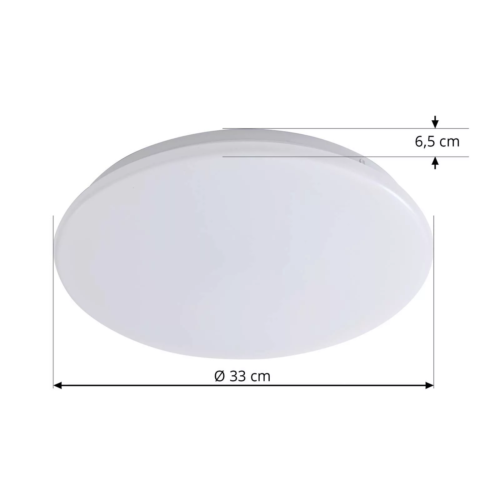 Lindby LED-Deckenleuchte Eovi 3.000 K weiß Kunststoff 33 cm günstig online kaufen