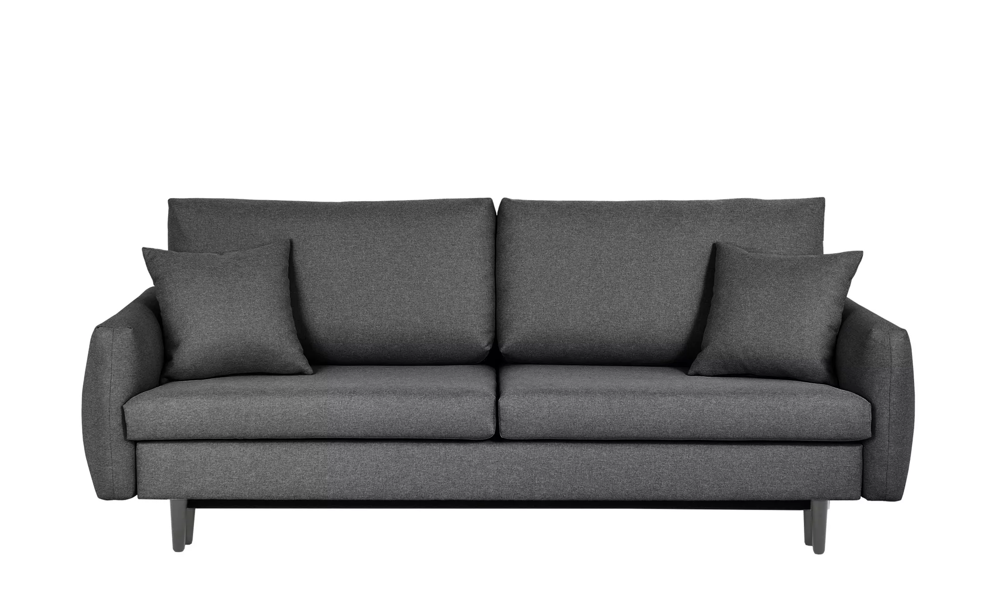 Schlafsofa - grau - 232 cm - 102 cm - 91 cm - Polstermöbel > Sofas > 3-Sitz günstig online kaufen