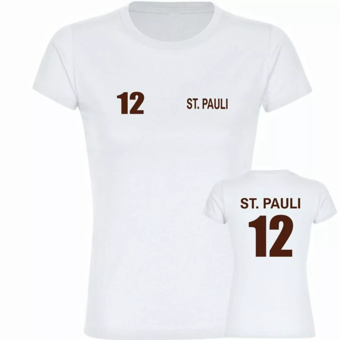 multifanshop T-Shirt Damen St. Pauli - Trikot Nummer 12 - Frauen günstig online kaufen