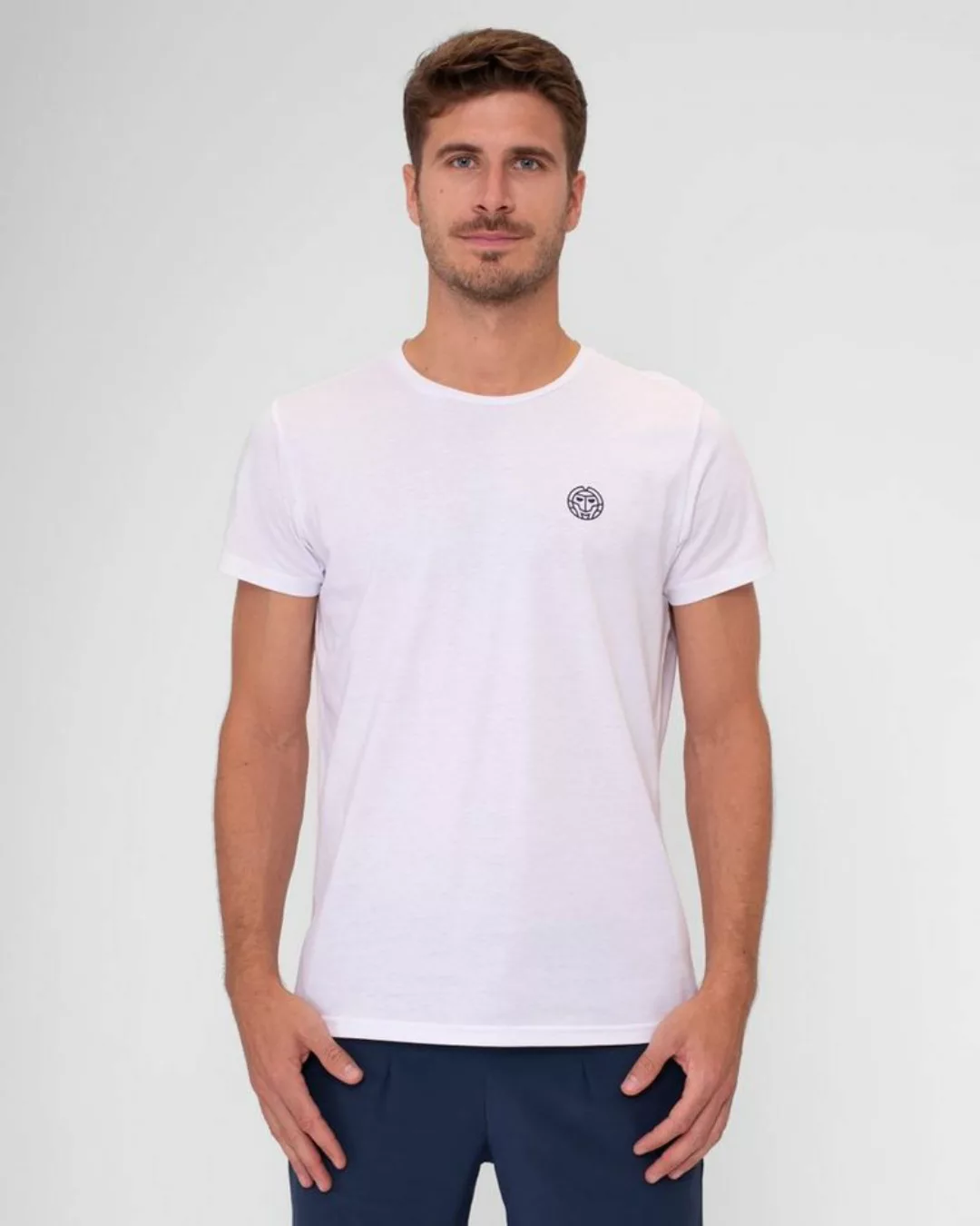 BIDI BADU Tennisshirt Crew Baumwollshirt für Herren günstig online kaufen