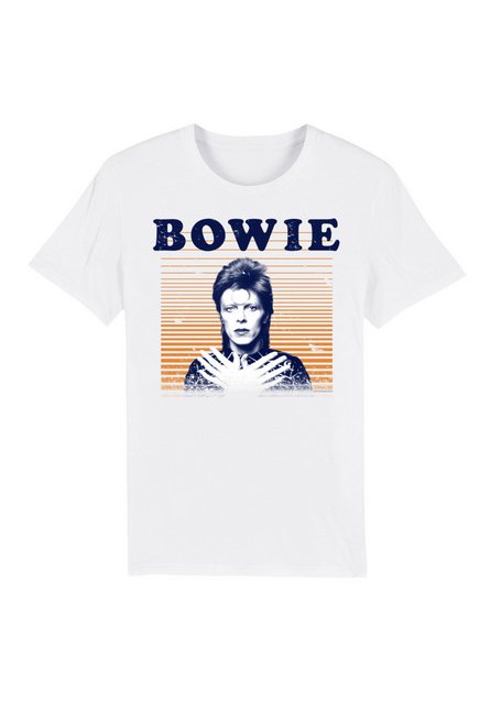 F4NT4STIC T-Shirt "David Bowie Orange Stripes", Premium Qualität günstig online kaufen