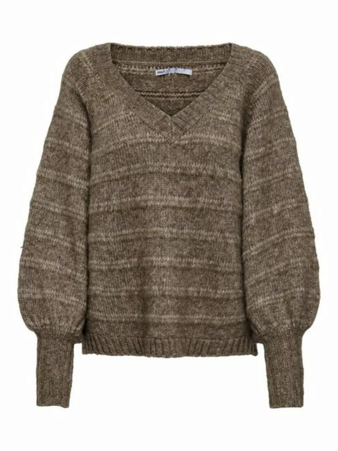 ONLY V-Ausschnitt-Pullover (1-tlg) Drapiert/gerafft günstig online kaufen