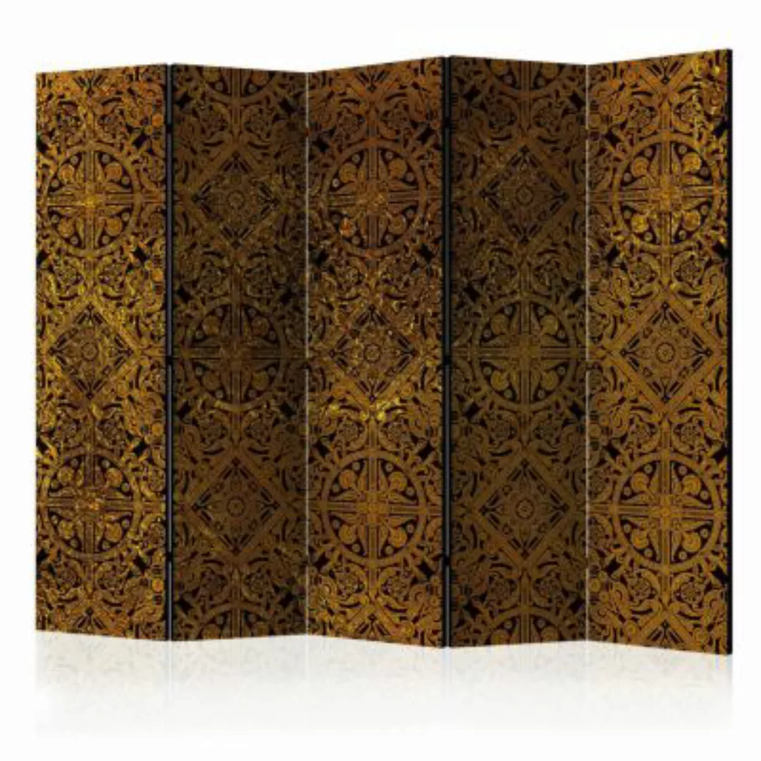 artgeist Paravent Celtic Treasure II [Room Dividers] gold/schwarz Gr. 225 x günstig online kaufen