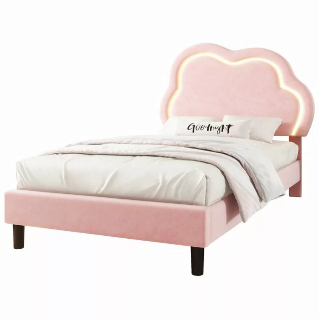 OKWISH Kinderbett Jugendbett Polsterbett Bett Einzelbett Gästebett (mit ver günstig online kaufen