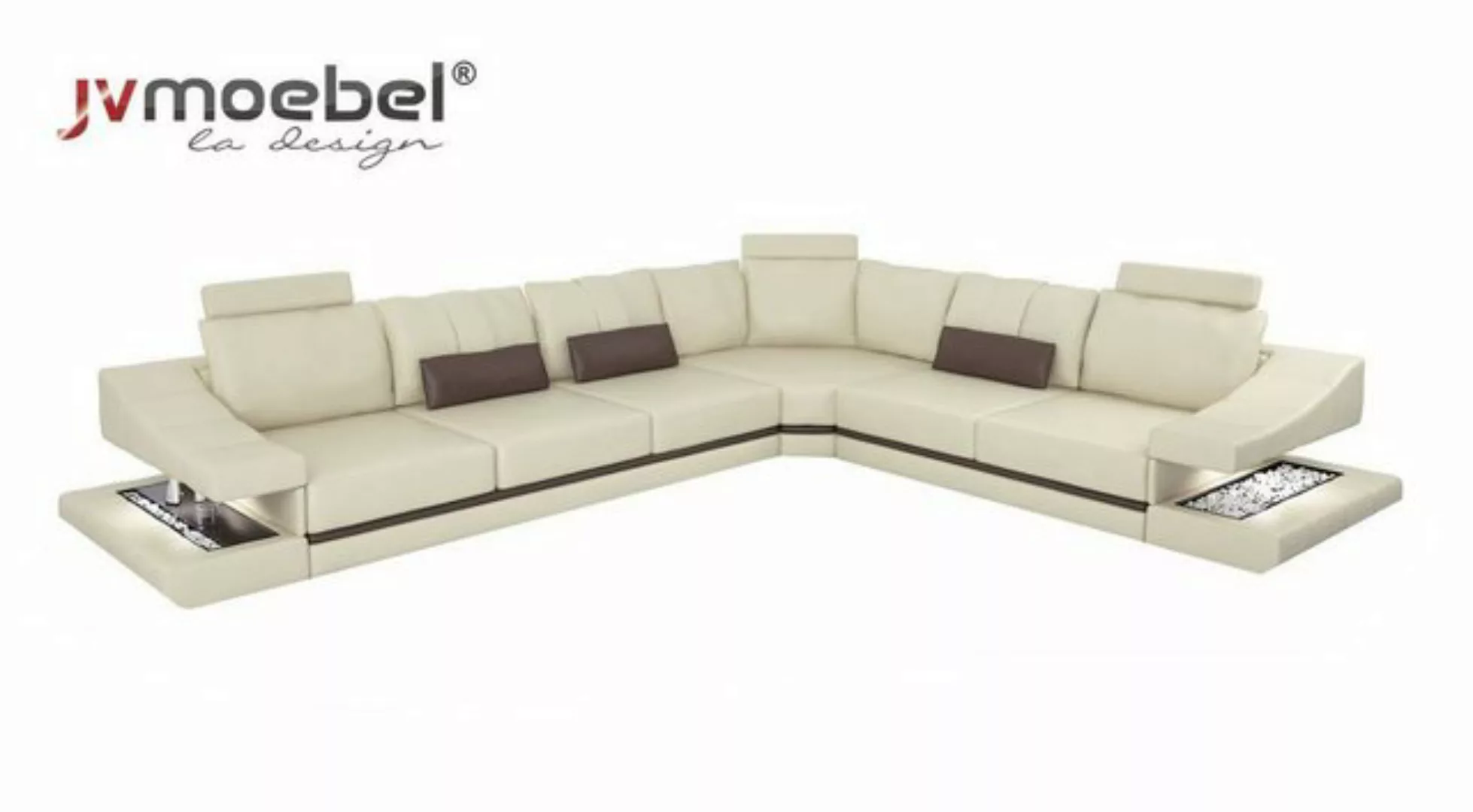 Xlmoebel Ecksofa Neues Ecksofa im Wohnlandschafts-Design mit Textil- und Le günstig online kaufen