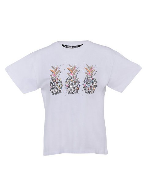 Freshlions T-Shirt T-Shirt Ananas weiss S Pailletten günstig online kaufen