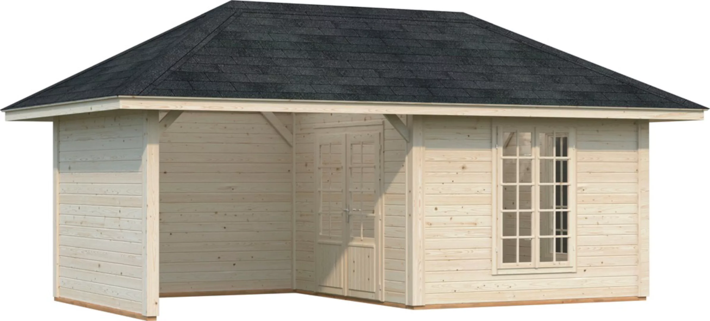 Palmako Holzpavillon "Bianca 16,6 m² Set 9", BxTxH: 588x300x323 cm günstig online kaufen