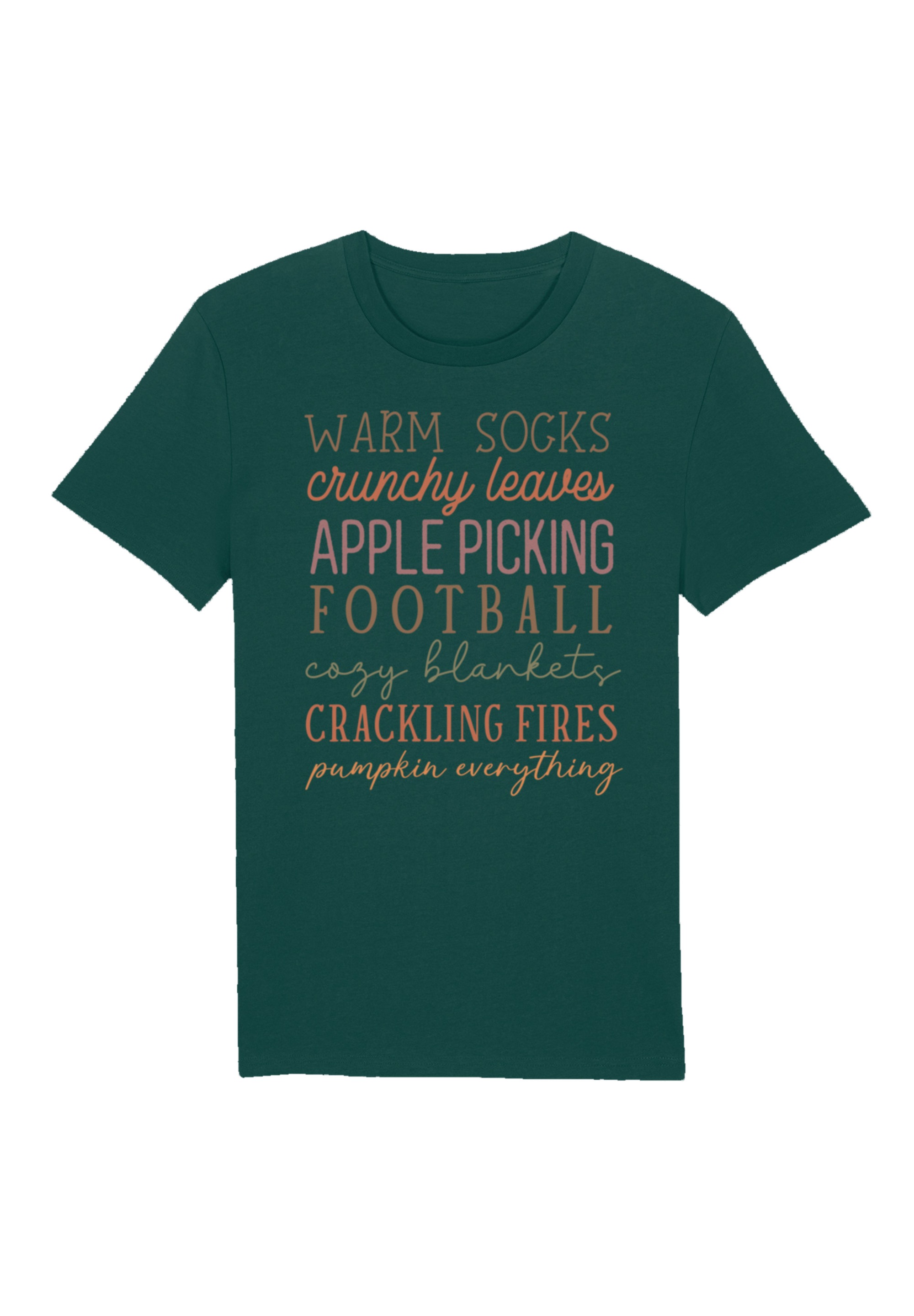 F4NT4STIC T-Shirt "Fall Socks leaves football apples", Premium Qualität, Un günstig online kaufen