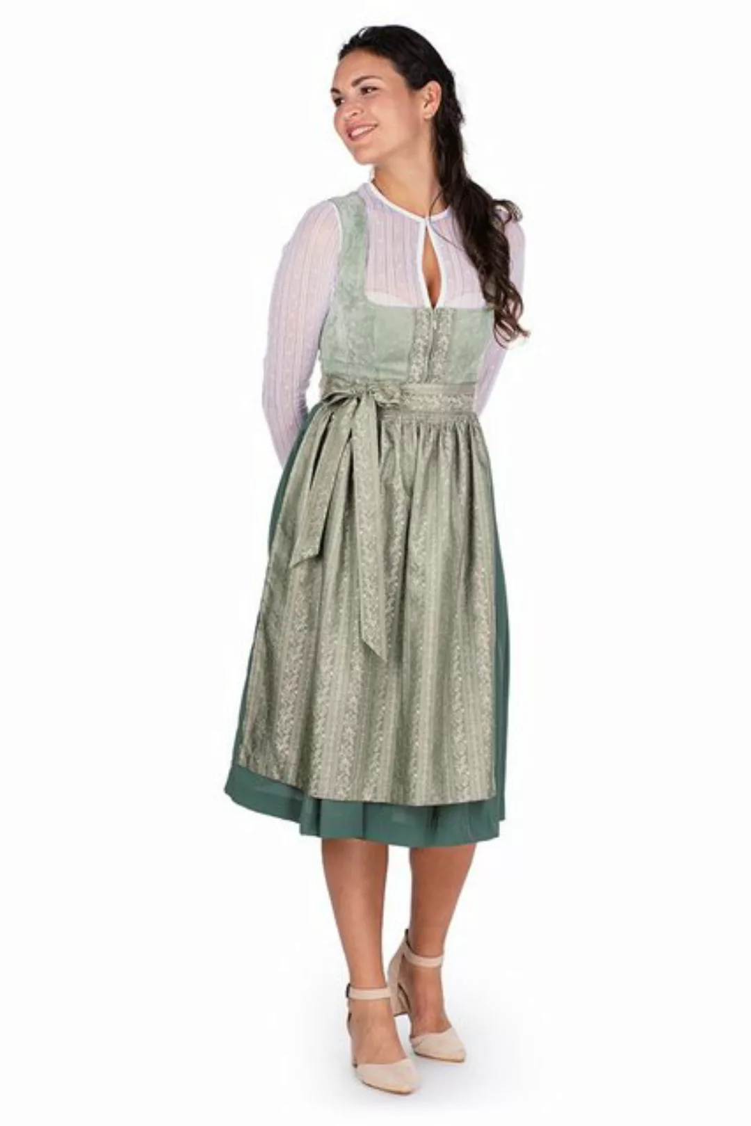 Spieth & Wensky Dirndl Cord Dirndl 2tlg. - ASMARA - salbei/rosmarin/farn günstig online kaufen