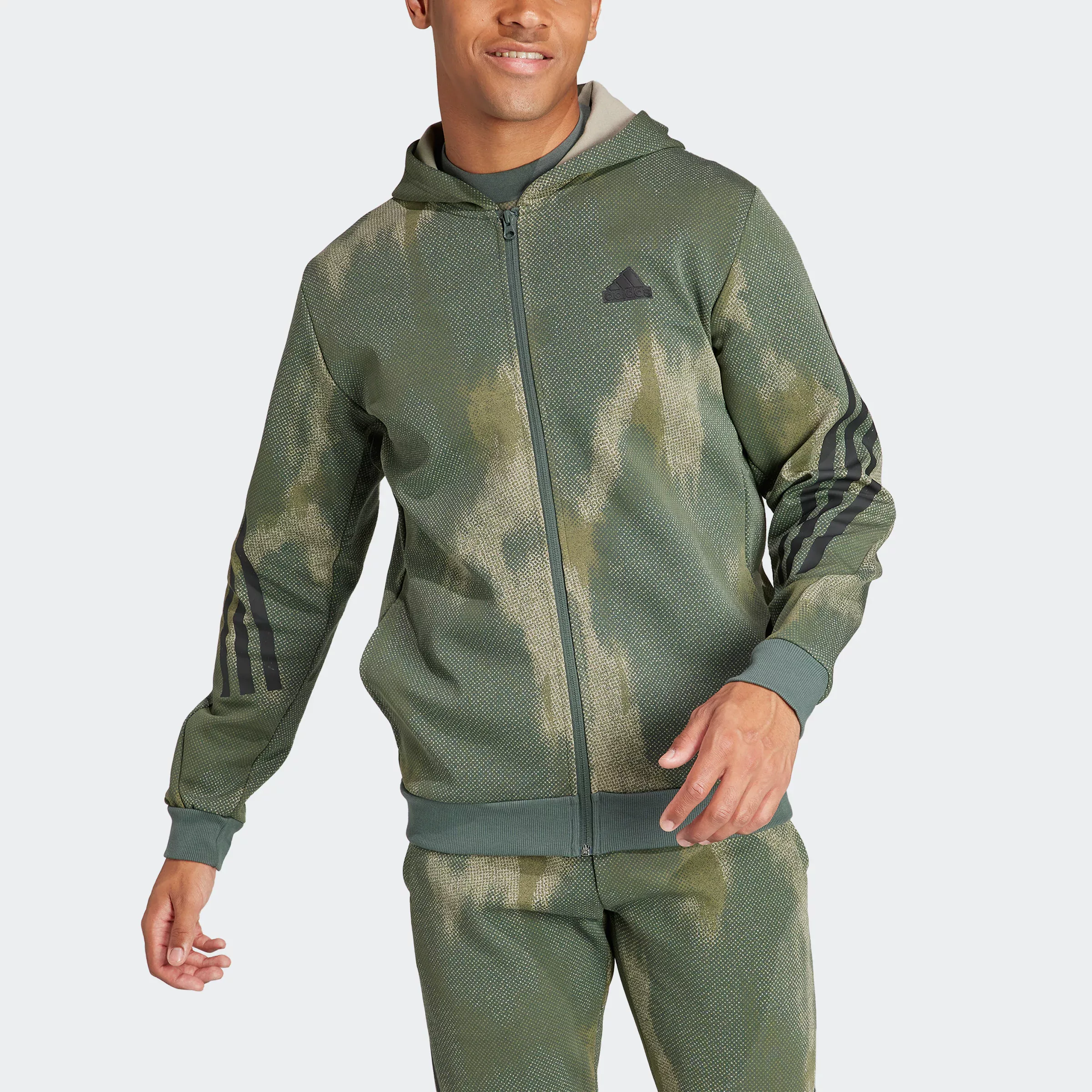 adidas Sportswear Kapuzensweatshirt "M FI 3S FZ" günstig online kaufen