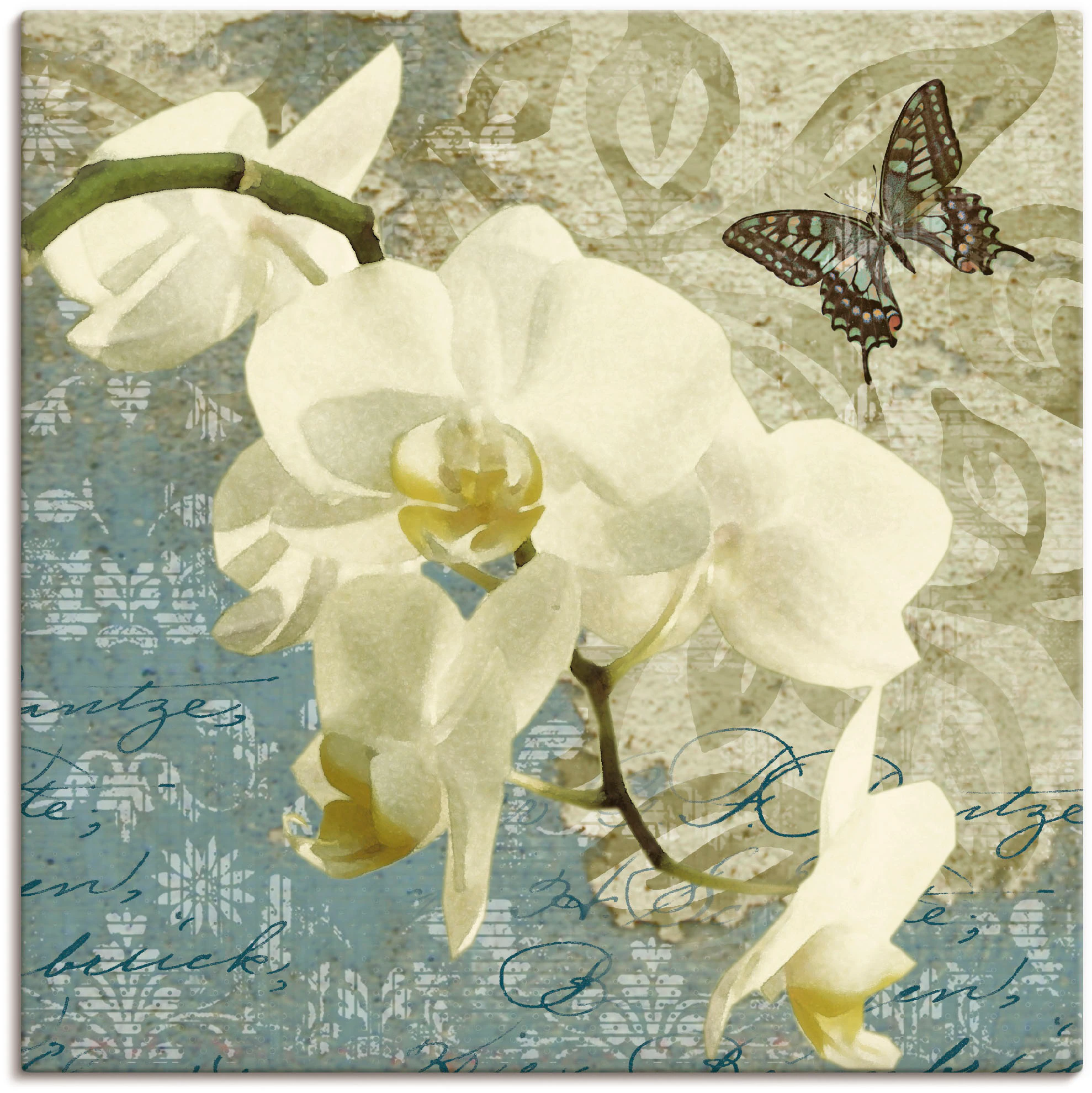 Artland Leinwandbild »Orchideen«, Blumen, (1 St.), auf Keilrahmen gespannt günstig online kaufen