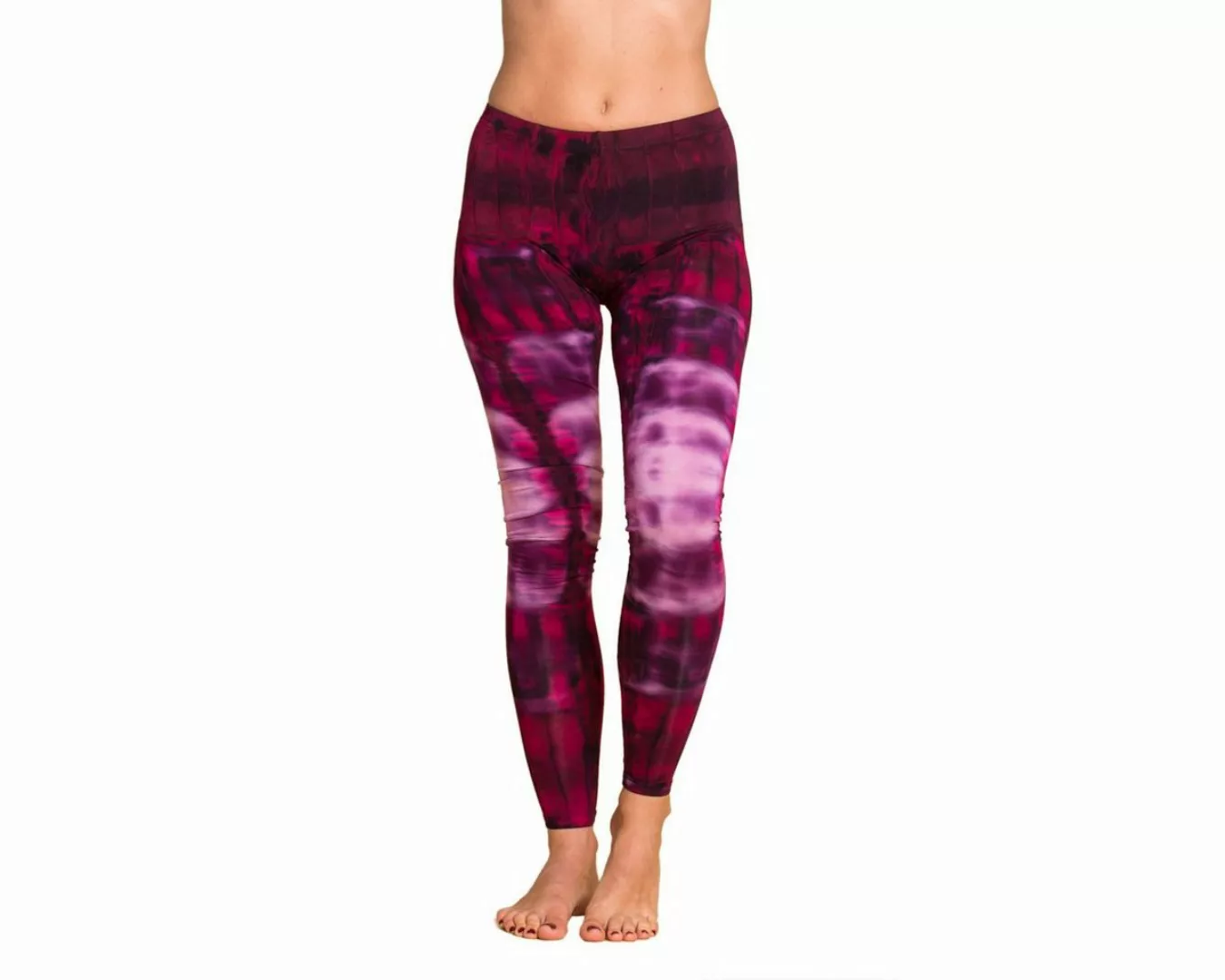 PANASIAM Leggings Unikat Batik Leggings 'Zebra' aus natürlicher Viskose Goa günstig online kaufen