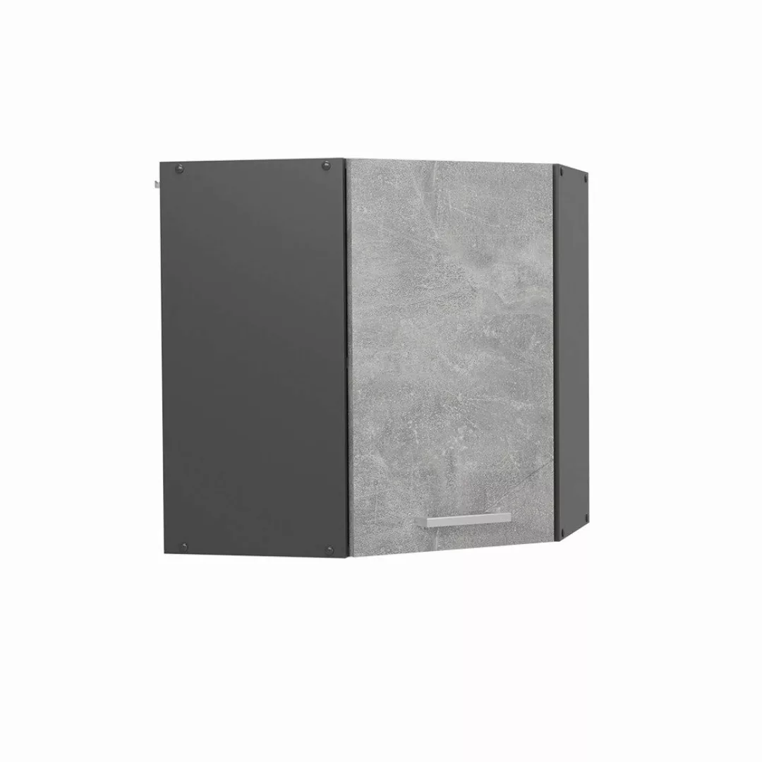 Vicco Eckhängeschrank R-Line, Beton/Anthrazit, 57 cm günstig online kaufen