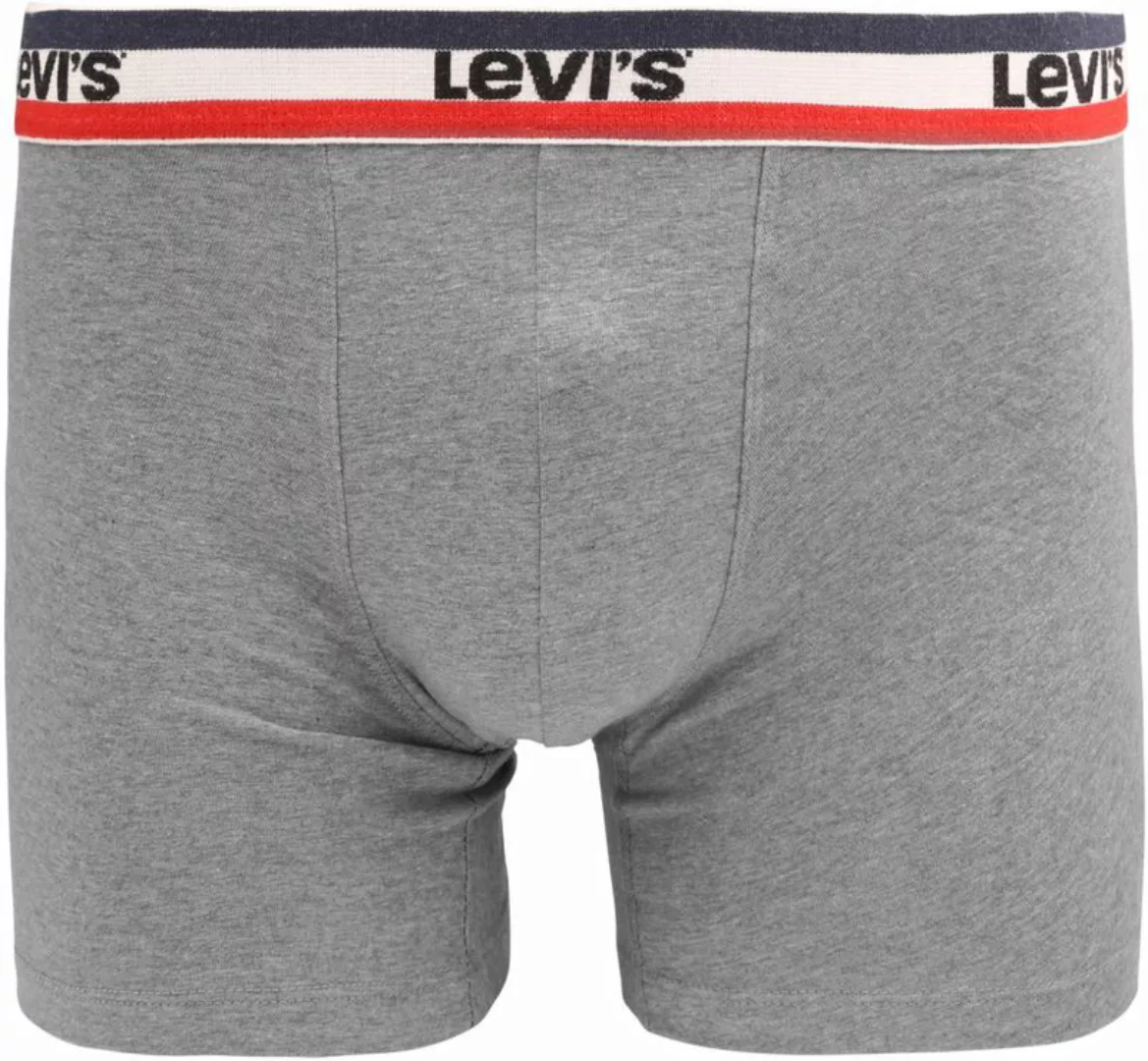 Levi's Brief Boxershorts 2-Pack Schwarz Grau - Größe L günstig online kaufen