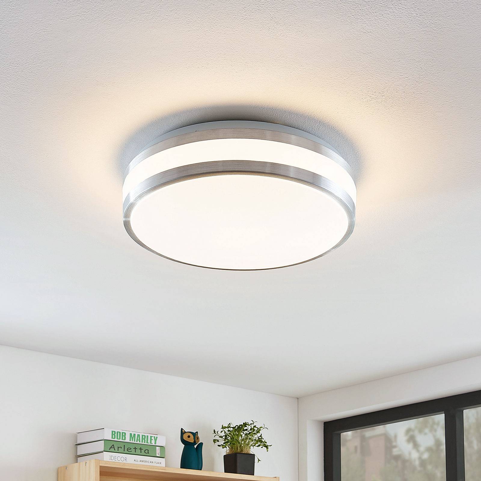 Lindby Nelia LED-Alu-Deckenlampe, rund, 34,5 cm günstig online kaufen