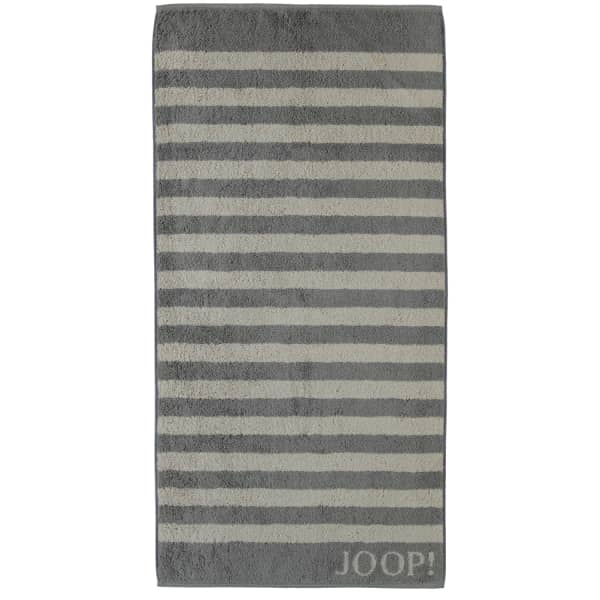 JOOP! Classic - Stripes 1610 - Farbe: Graphit - 70 - Handtuch 50x100 cm günstig online kaufen