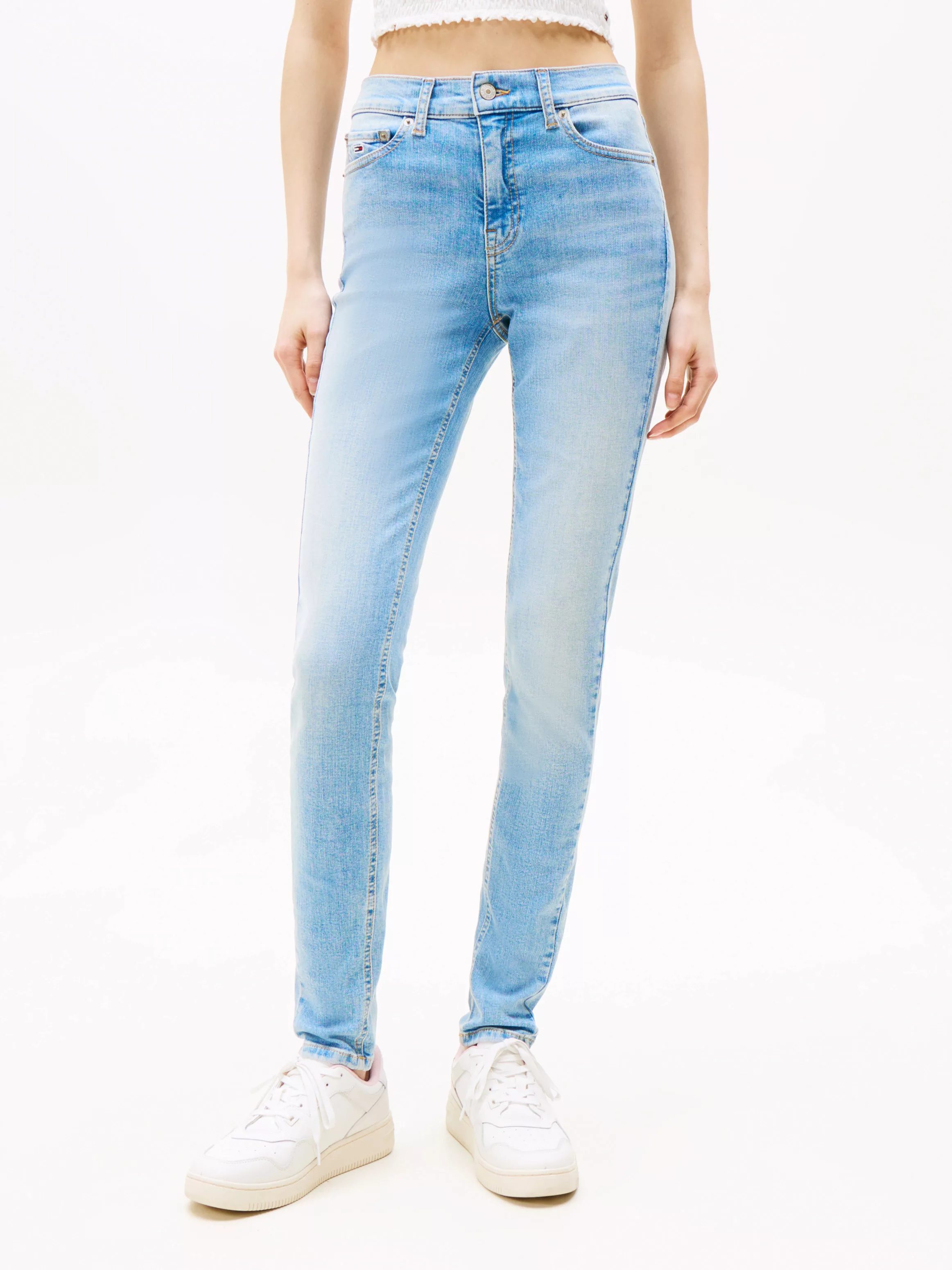 Tommy Jeans Skinny-fit-Jeans "NORA MR SKNY AH1280", mit Logo-Badge günstig online kaufen