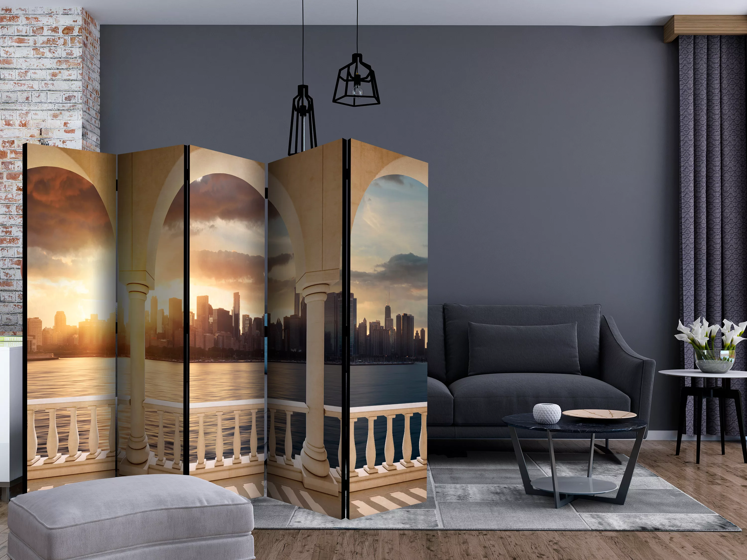 5-teiliges Paravent - Dream About New York Ii [room Dividers] günstig online kaufen